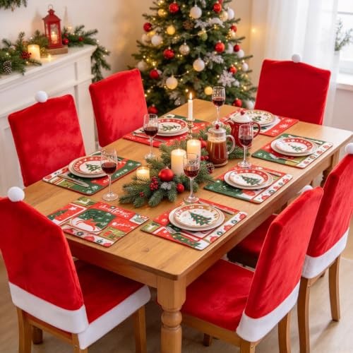 4pcs christmas chair covers - christmas,