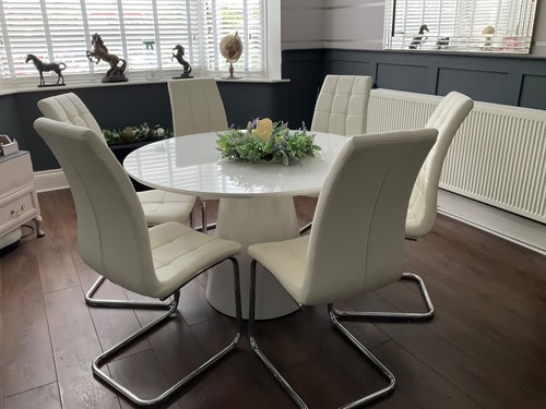 Palma high gloss dining table - palma,