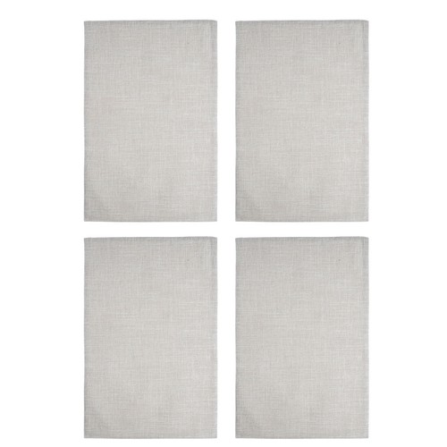Beige reusable polyester table - polyester,
